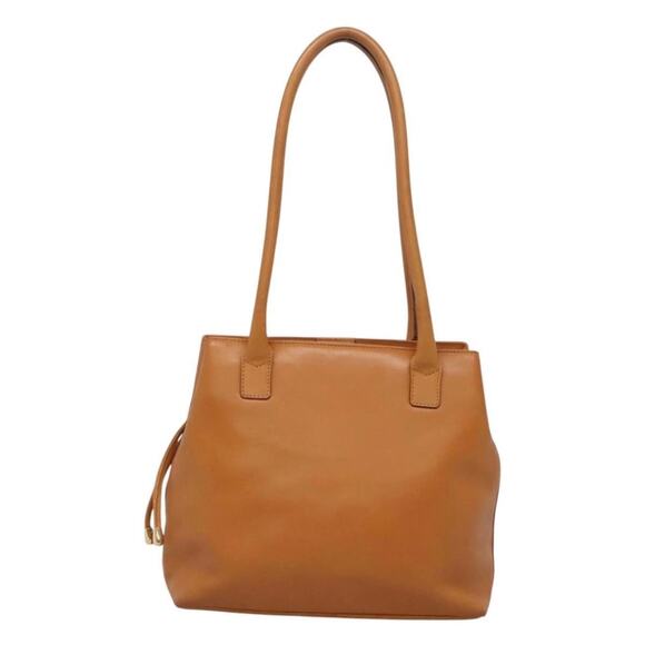 Christian Dior Shoulder Bag Leather Brown & Gold - Picture 2 of 9